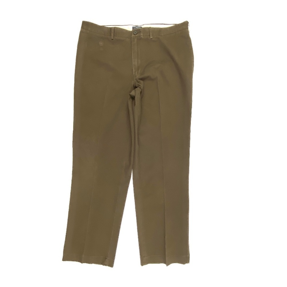 Lands' End Tailored Fit Men's‎ size 37x30 Dark Brown Chino Pants